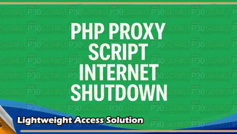 PHP proxy script internet shutdown