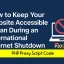 Proxy method to keep website accessible during internet shutdown