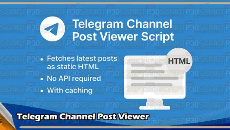 Show Telegram Channel Posts on Your Website | No API Required