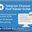 Show Telegram Channel Posts on Your Website | No API Required